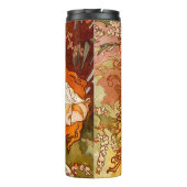 Alphonse Mucha Art Nouveau Spring Thermosbeker (Achterkant)