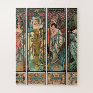 Alphonse Mucha art nouveau, , vrouwen, be Legpuzzel