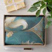 Alphonse Mucha Art Nouveau White Cat Tissuepapier (Geschenk)