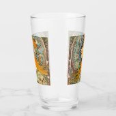 Alphonse Mucha Art Nouveau Zodiac Glas (Rechts)