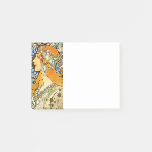 Alphonse Mucha Art Nouveau Zodiac Post-it® Notes (Voorkant)