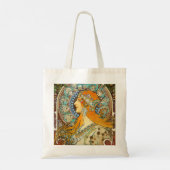 Alphonse Mucha Art Nouveau Zodiac Tote Bag (Achterkant)