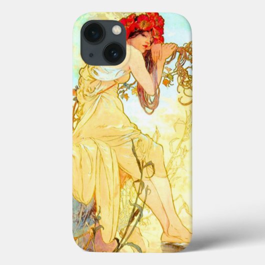Alphonse Mucha Art Summer Case-Mate iPhone Case (Achterkant)