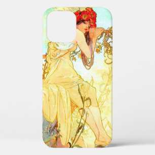Alphonse Mucha Art Summer iPhone 12 Hoesje