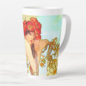 Alphonse Mucha Art Summer Latte Mok (Rechterhoek)