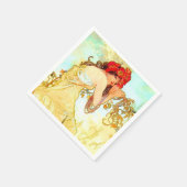 Alphonse Mucha Art Summer Servet (Hoek)