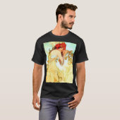 Alphonse Mucha Art Summer T-shirt (Voorkant volledig)