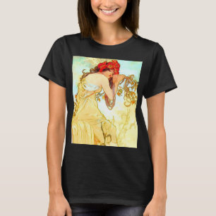 Alphonse Mucha Art Summer T-shirt