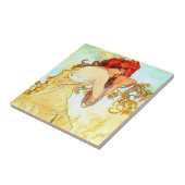 Alphonse Mucha Art Summer Tegeltje (Zijkant)
