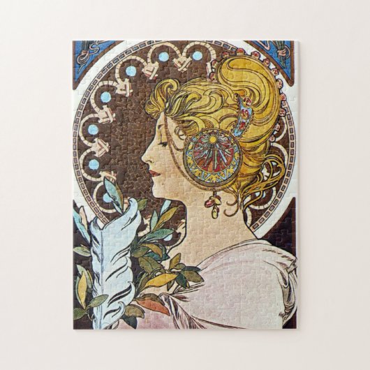 Alphonse Mucha Artwork Legpuzzel (Verticaal)