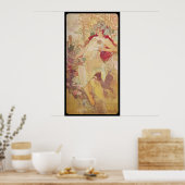 Alphonse Mucha Automne Autumn Poster (Keuken)