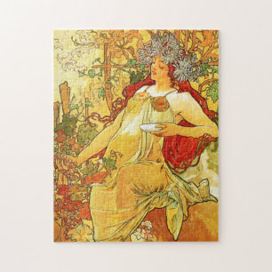 Alphonse Mucha Autumn Puzzle Legpuzzel