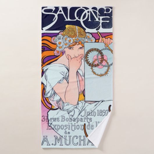 Alphonse Mucha Badhanddoek (Badhanddoek)