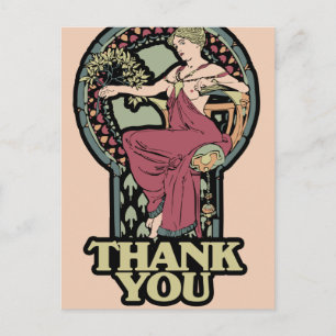 Alphonse Mucha Bedankt Cards Briefkaart