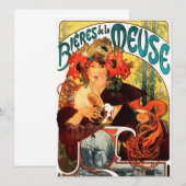 Alphonse Mucha Beer van de Muse-uitvindingen Kaart (Voorkant / Achterkant)
