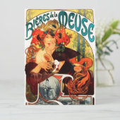Alphonse Mucha Beer van de Muse-uitvindingen Kaart (Staand voorkant)