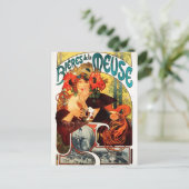 Alphonse Mucha Bière de la carte postale Muse (Debout devant)