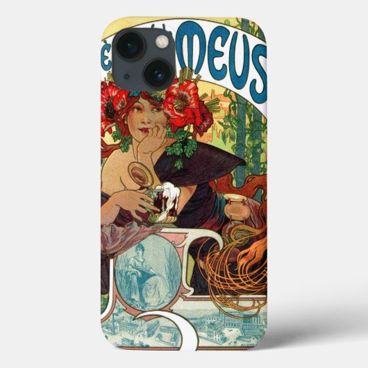 Alphonse Mucha Bieres de La Meuse Case-Mate iPhone Case (Achterkant)