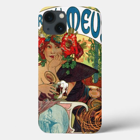 Alphonse Mucha Bieres de La Meuse Case-Mate iPhone Case (Achterkant)