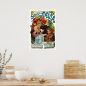 Alphonse Mucha Bieres de La Meuse Poster (Keuken)