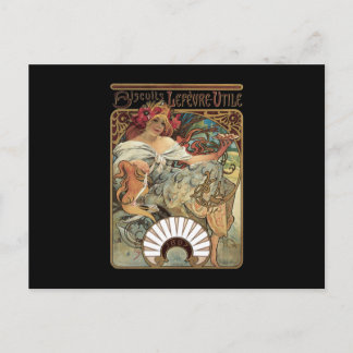 Alphonse Mucha Biscuits Lefevre Utile Briefkaart