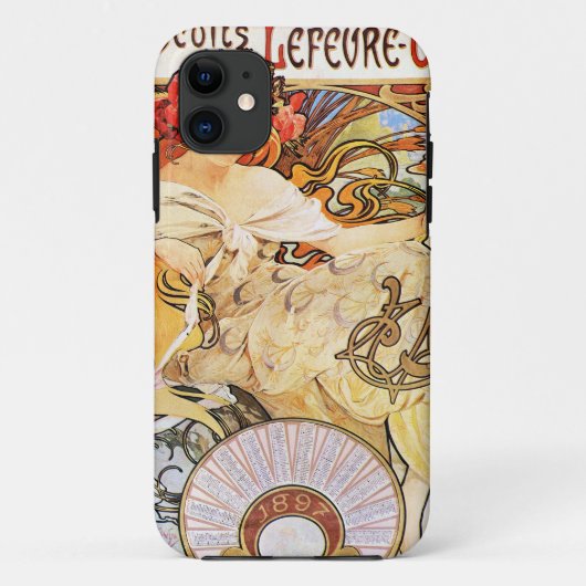 Alphonse Mucha Biscuits Lefevre-Utile Case-Mate iPhone Case (Achterkant)