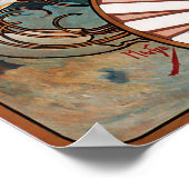 Alphonse Mucha Biscuits Lefevre Utile Poster (Hoek)