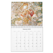 Alphonse Mucha Calendrier des oeuvres d'art (Jan 2026)