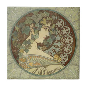 Alphonse Mucha Carreaux Art Nouveau