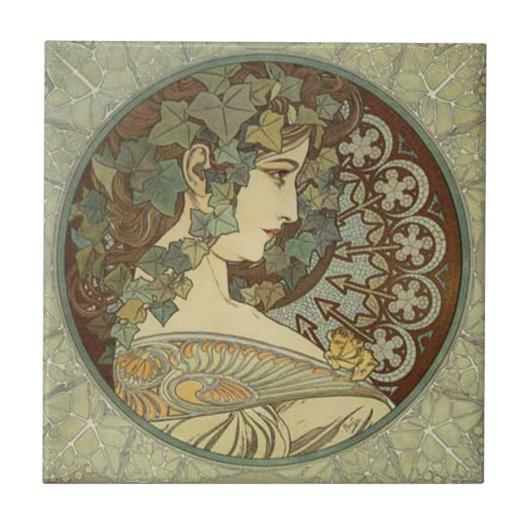 Alphonse Mucha Carreaux Art Nouveau (Devant)