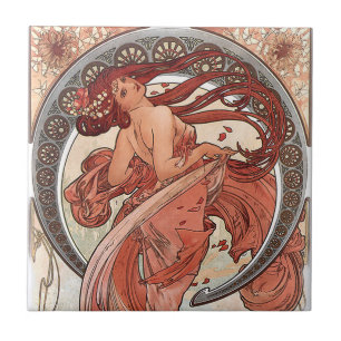Alphonse Mucha Carreaux Art Nouveau