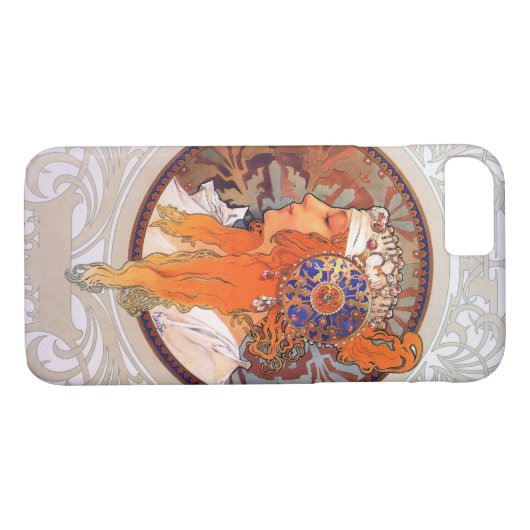 Alphonse Mucha Case-Mate iPhone Case (Achterkant (Horizontaal))
