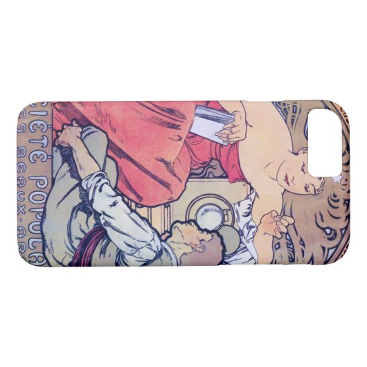 Alphonse Mucha Case-Mate iPhone Case (Achterkant (Horizontaal))