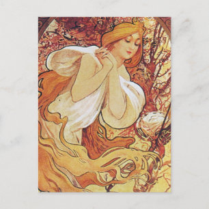 Alphonse Mucha Chocolat Briefkaart