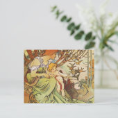 Alphonse Mucha. Chocolat Masson/Mexicaans 1897 Briefkaart (Staand voorkant)