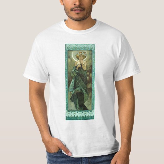 Alphonse Mucha Clair De Lune T-shirt (Devant)