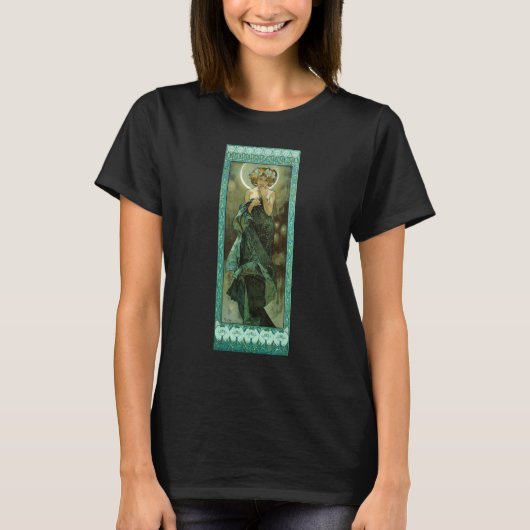Alphonse Mucha Clair De Lune T-shirt (Devant)