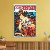 Alphonse Mucha - Cycla Perfecta Retro Art Nouveau Canvas Afdruk (Insitu (Woonkamer))