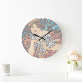 Alphonse Mucha - Cycla Perfecta Retro Art Nouveau Grote Klok (Huis)