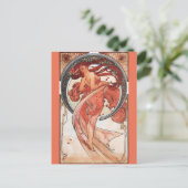 Alphonse Mucha Dance 1898 Art  Briefkaart (Staand voorkant)