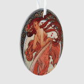 Alphonse Mucha Dance 1898 Art  Ornament (voorkant)