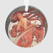 Alphonse Mucha Dance 1898 Art  Ornament (achterkant)