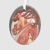 Alphonse Mucha Dance 1898 Art  Ornament (voorkant)