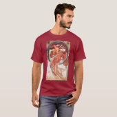 Alphonse Mucha Dance 1898 Art T-shirt (Voorkant volledig)