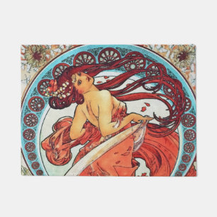 Alphonse Mucha Dance Art Nouveau Painting Deurmat