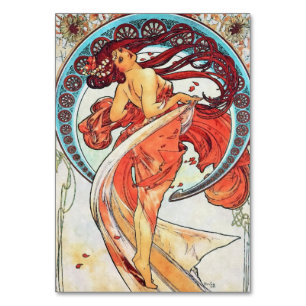 Alphonse Mucha Dance Art Nouveau Painting Kaart