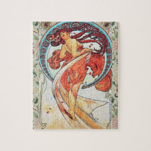 Alphonse Mucha Dance Art Nouveau Painting Legpuzzel