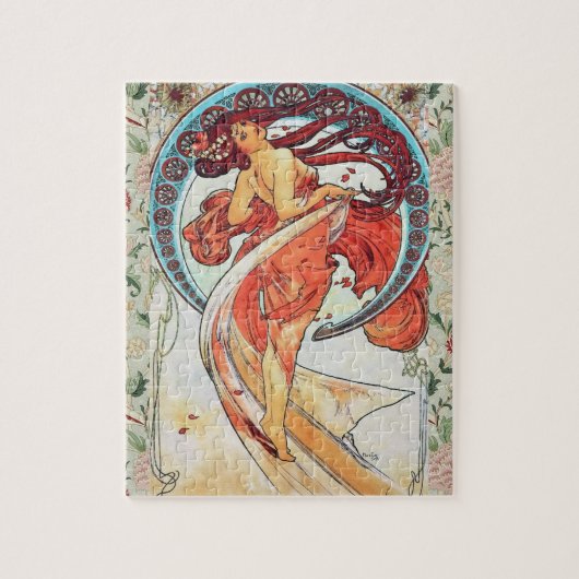 Alphonse Mucha Dance Art Nouveau Painting Legpuzzel (Verticaal)