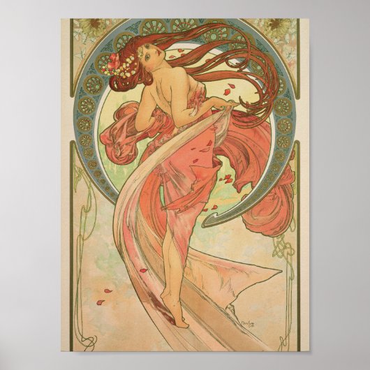 Alphonse Mucha - Dance Poster (Voorkant)