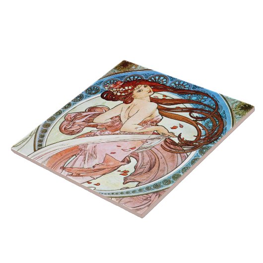 Alphonse Mucha Dance Tegeltje (Zijkant)